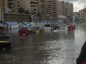 الأمطار والسيول فى الاسكندرية