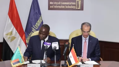 مذكرة تفاهم بين مصر وزامبيا لتعزيز التعاون في مجالات الاتصالات وتكنولوجيا المعلومات